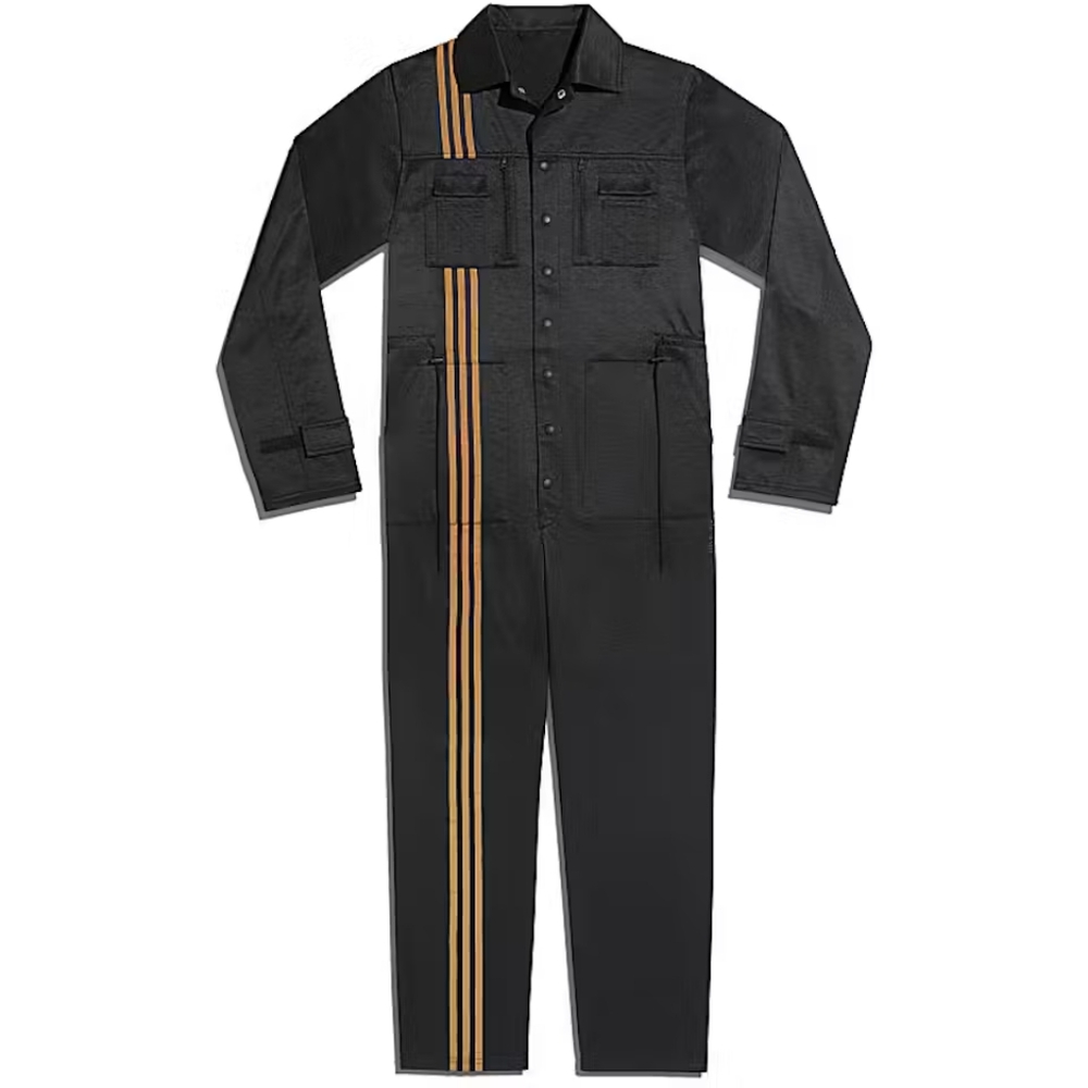 Ivy Park Stripe Gender Neutral Black Jumpsuit